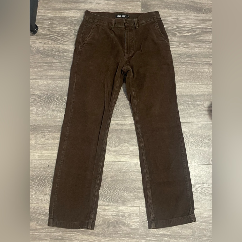 Vans Authentic Chino Relaxed Fit Brown Demitasse Corduroy Corduroys 30W x 30L